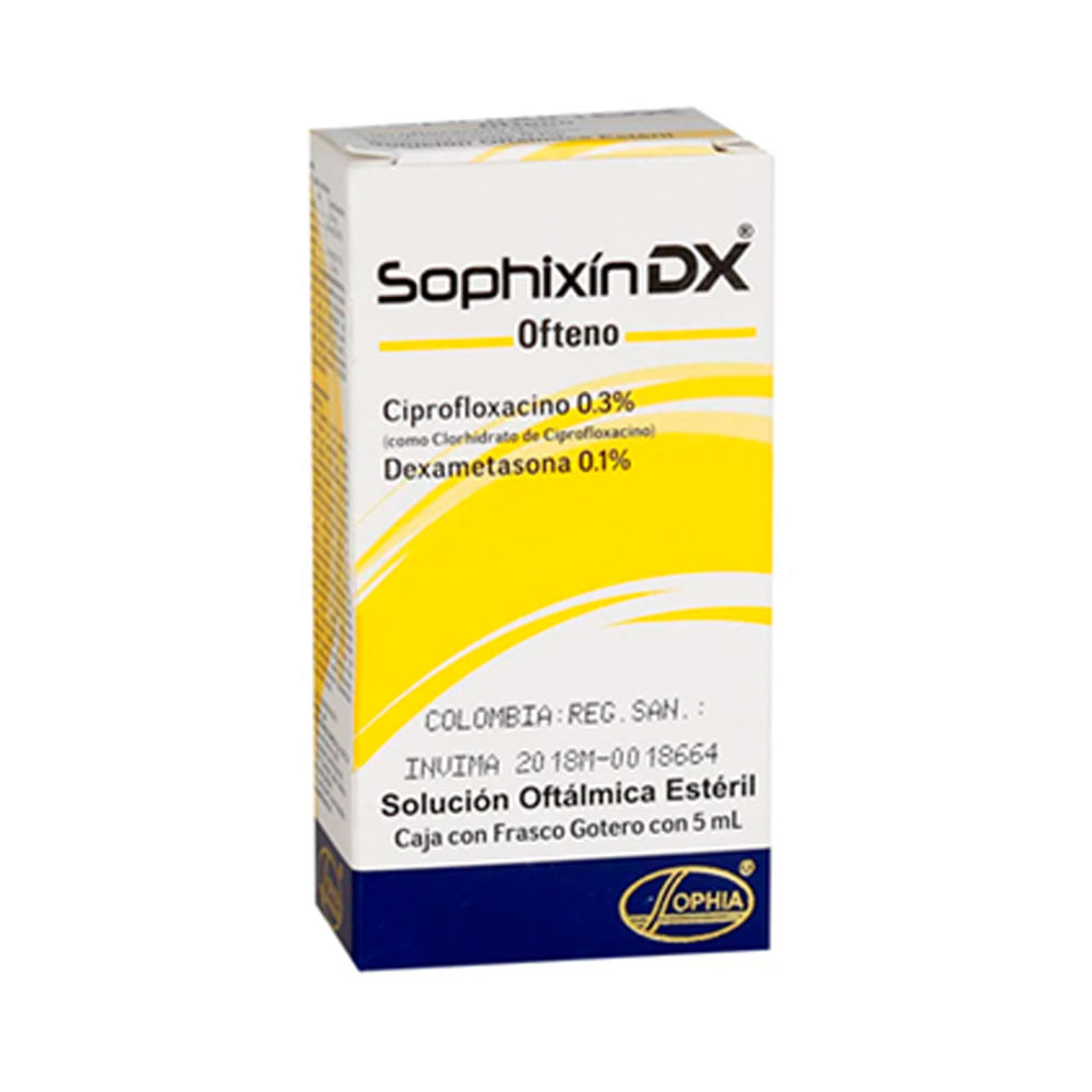SOPHIXIN DX OFTENO GOTAS OFTALMICAS 0.3% / 0.1% FRASCO 5 ML