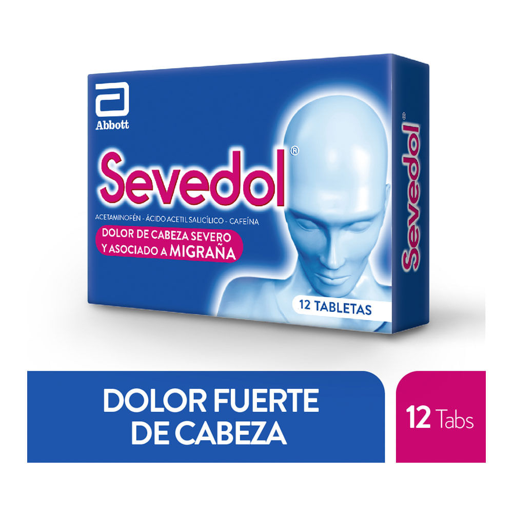 SEVEDOL TABLETAS CAJA X 12 UNDS