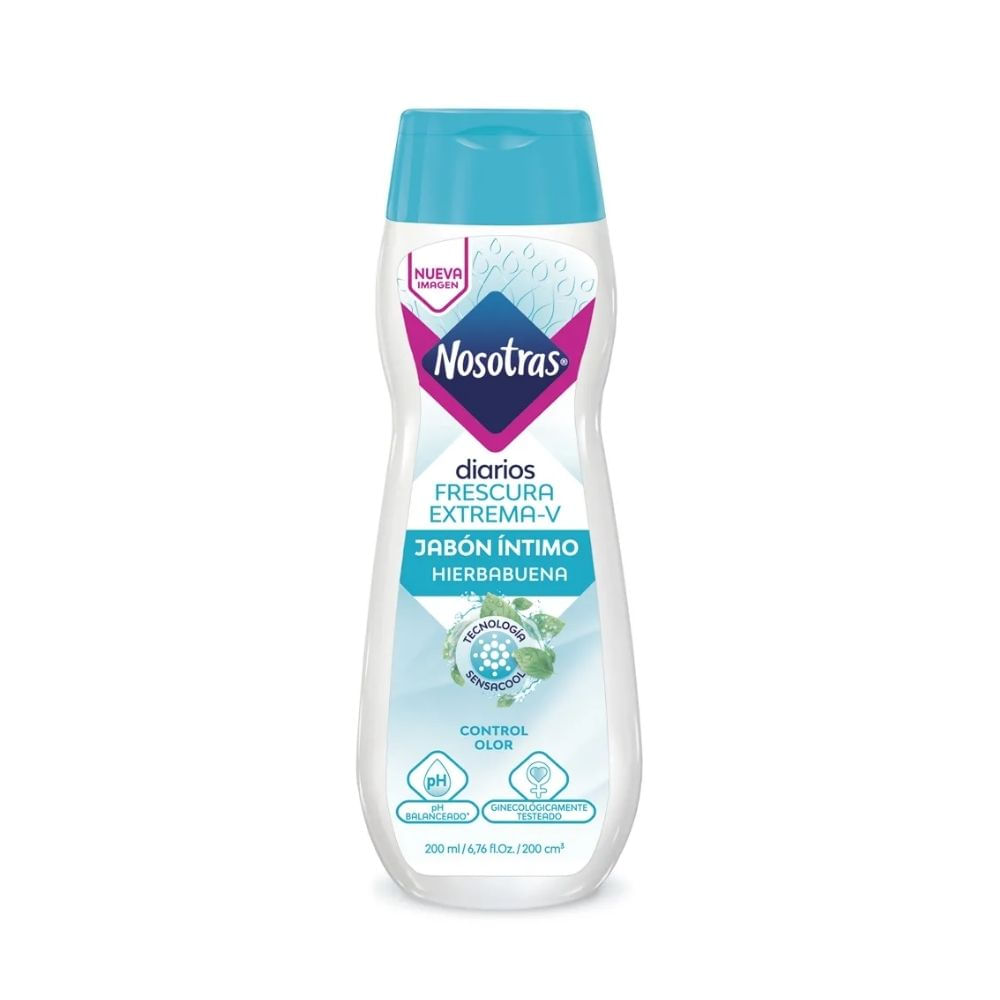 JABON INTIMO NOSOTRAS FRESCURA EXTREMA FRASCO 200 ML