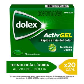 DOLEX ACTIVE GEL CAPSULAS 500 MG