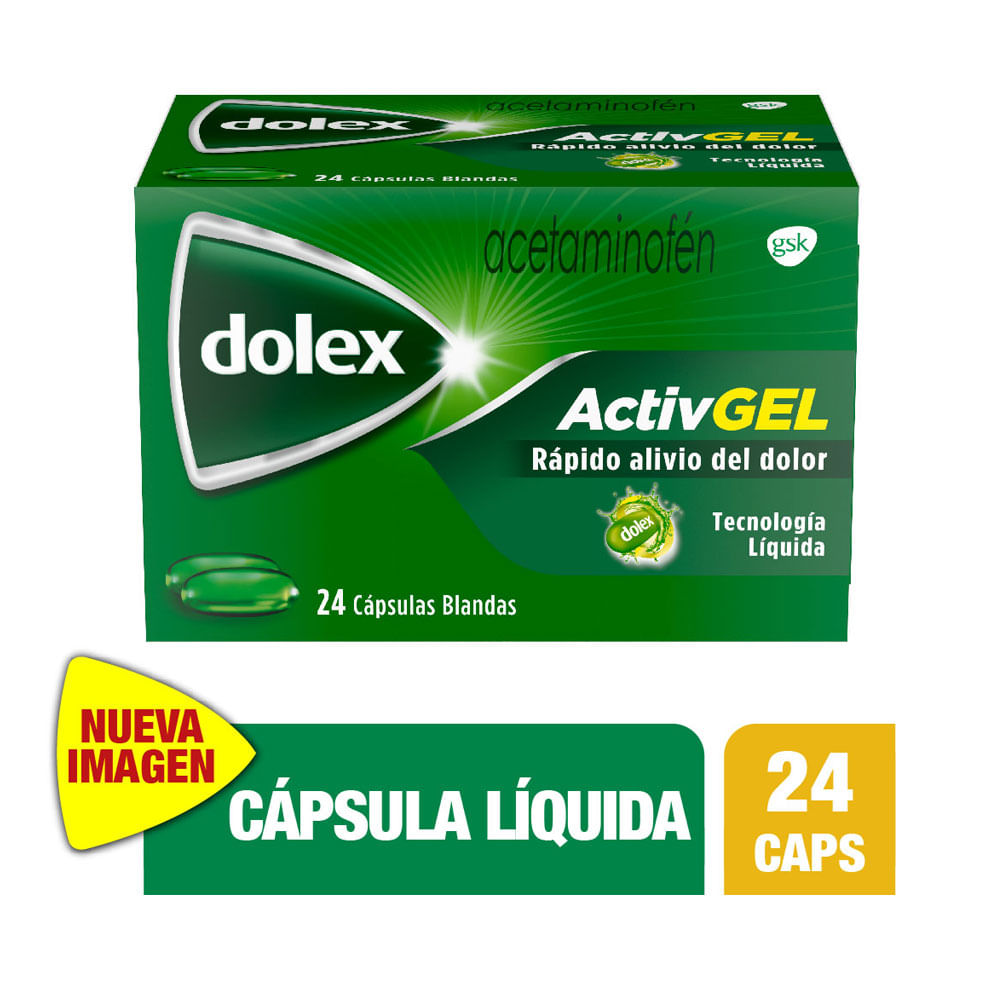 DOLEX ACTIVE GEL CAPSULAS BLANDAS 500 MG