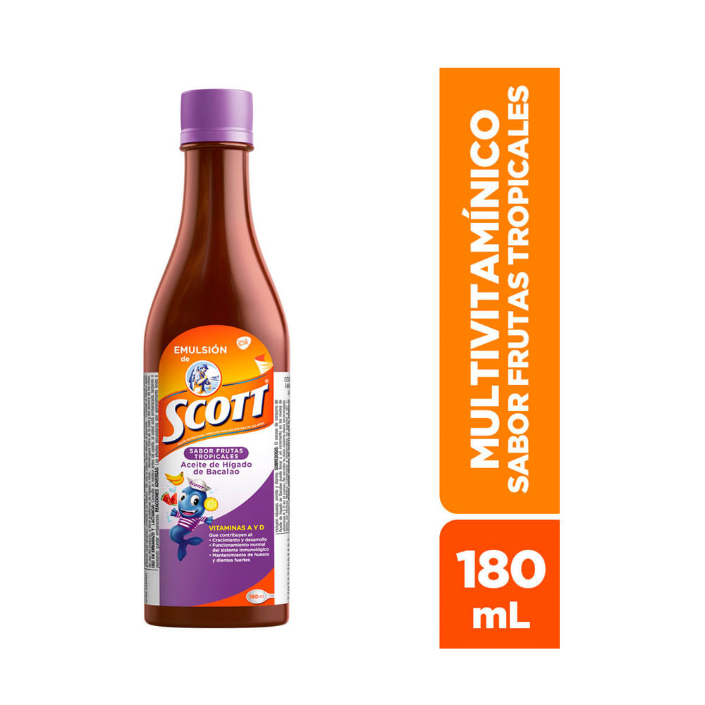 EMULSION SCOTT FRUTAS TROPICALES FRASCO 180 ML