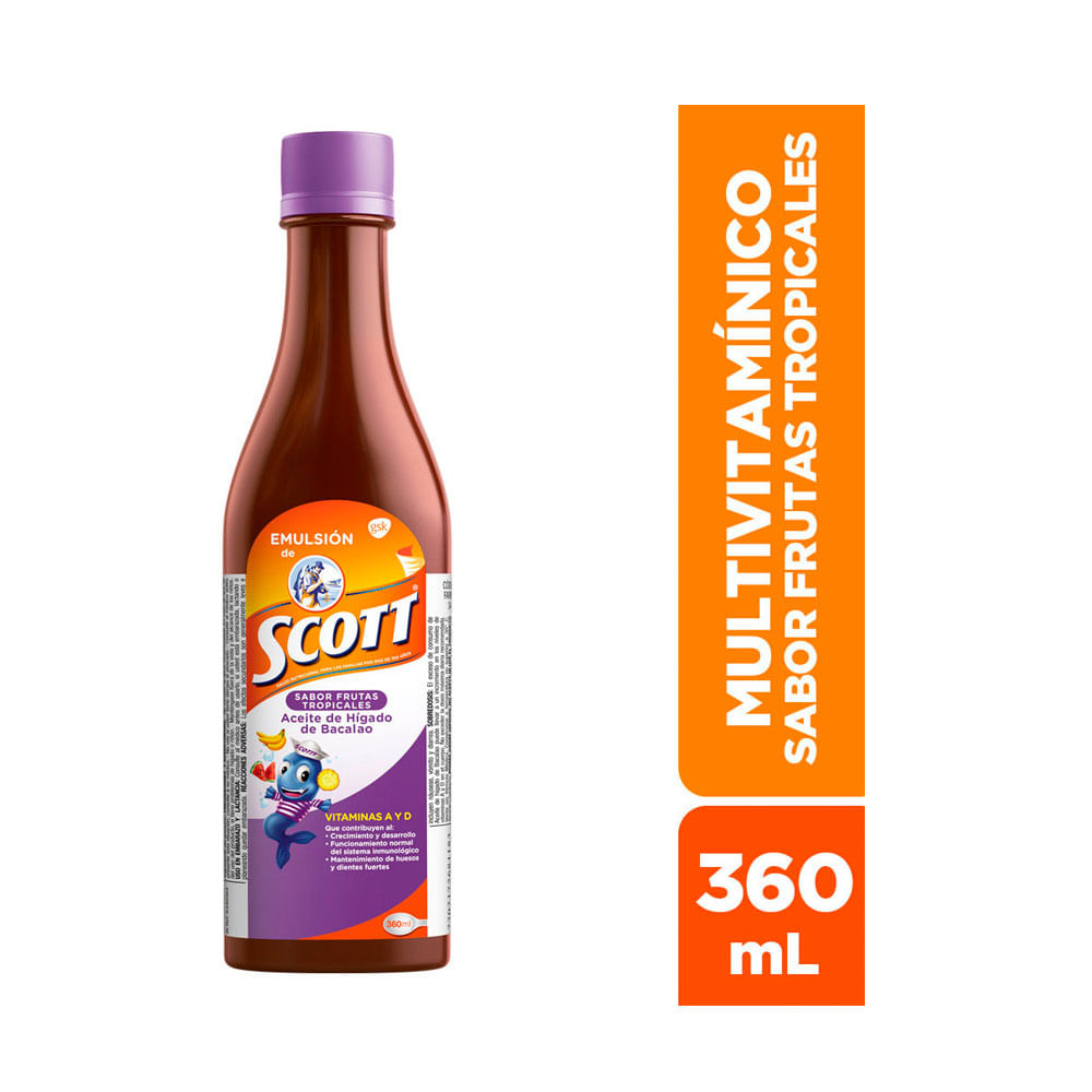 EMULSION SCOTT FRUTAS TROPICALES FRASCO 360 ML