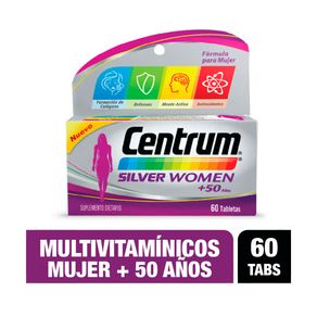 CENTRUM SILVER WOMEN +50 AÑOS TABLETAS CAJA X 60 UNDS