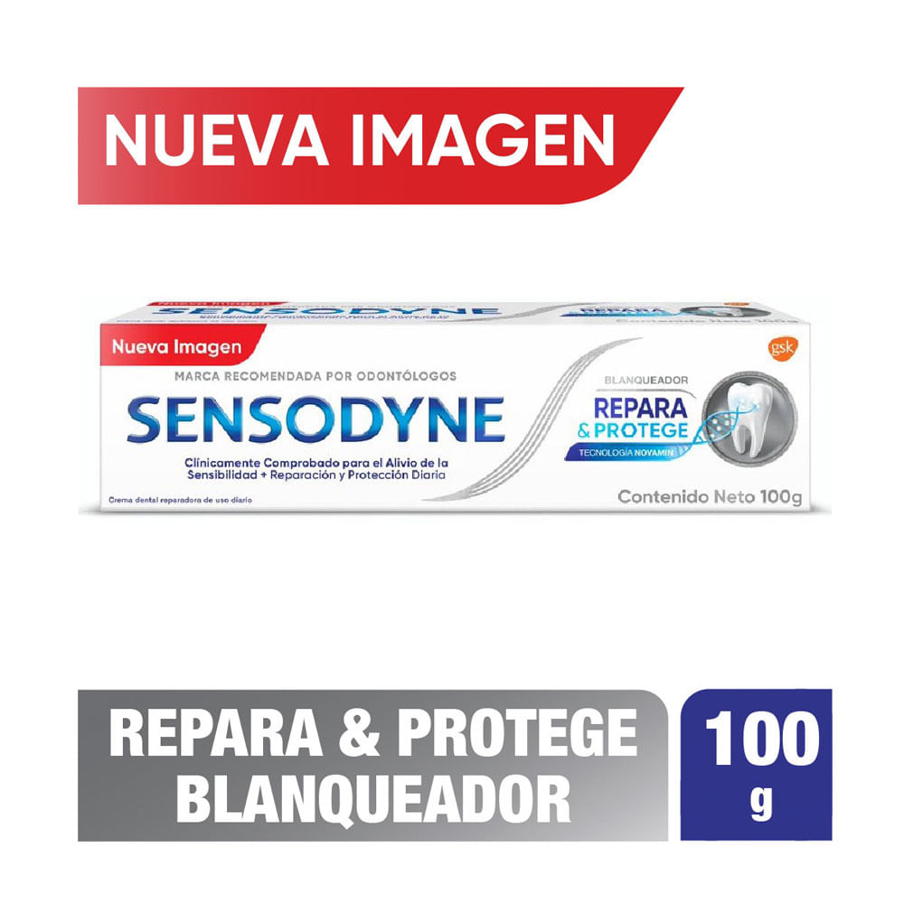 CREMA DENTAL SENSODYNE REPARA PROTEGE BLANQ CAJA 100 G