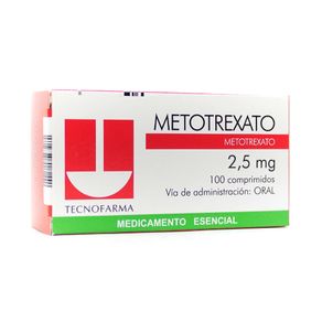 METOTREXATO COMPRIMIDOS 2.5 MG