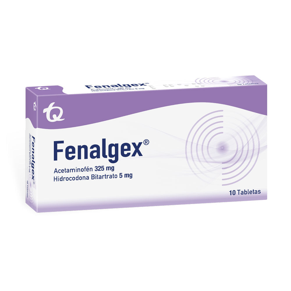 FENALGEX TABLETAS 325MG/5MG