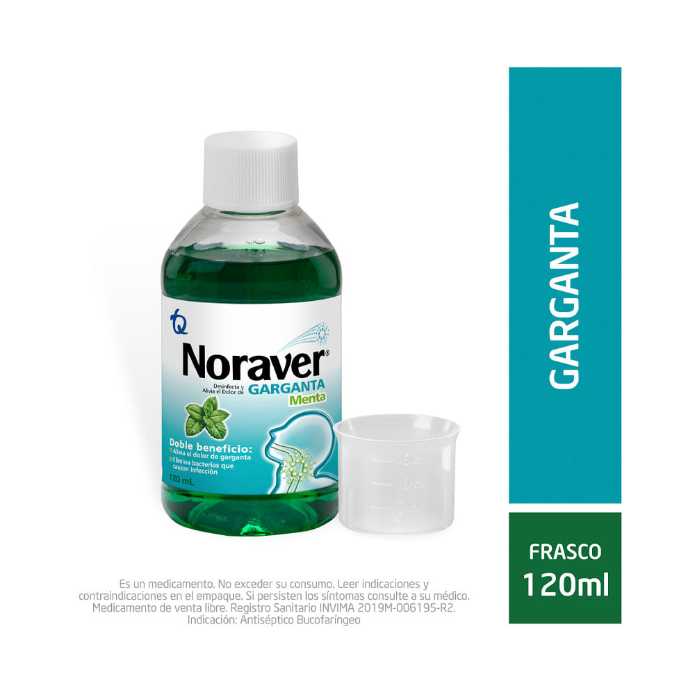 NORAVER MENTA FRASCO 120 ML