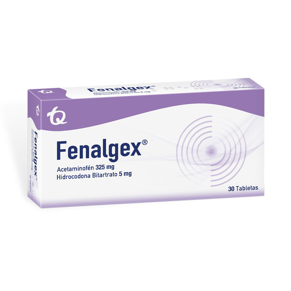 FENALGEX TABLETAS 325MG/5MG