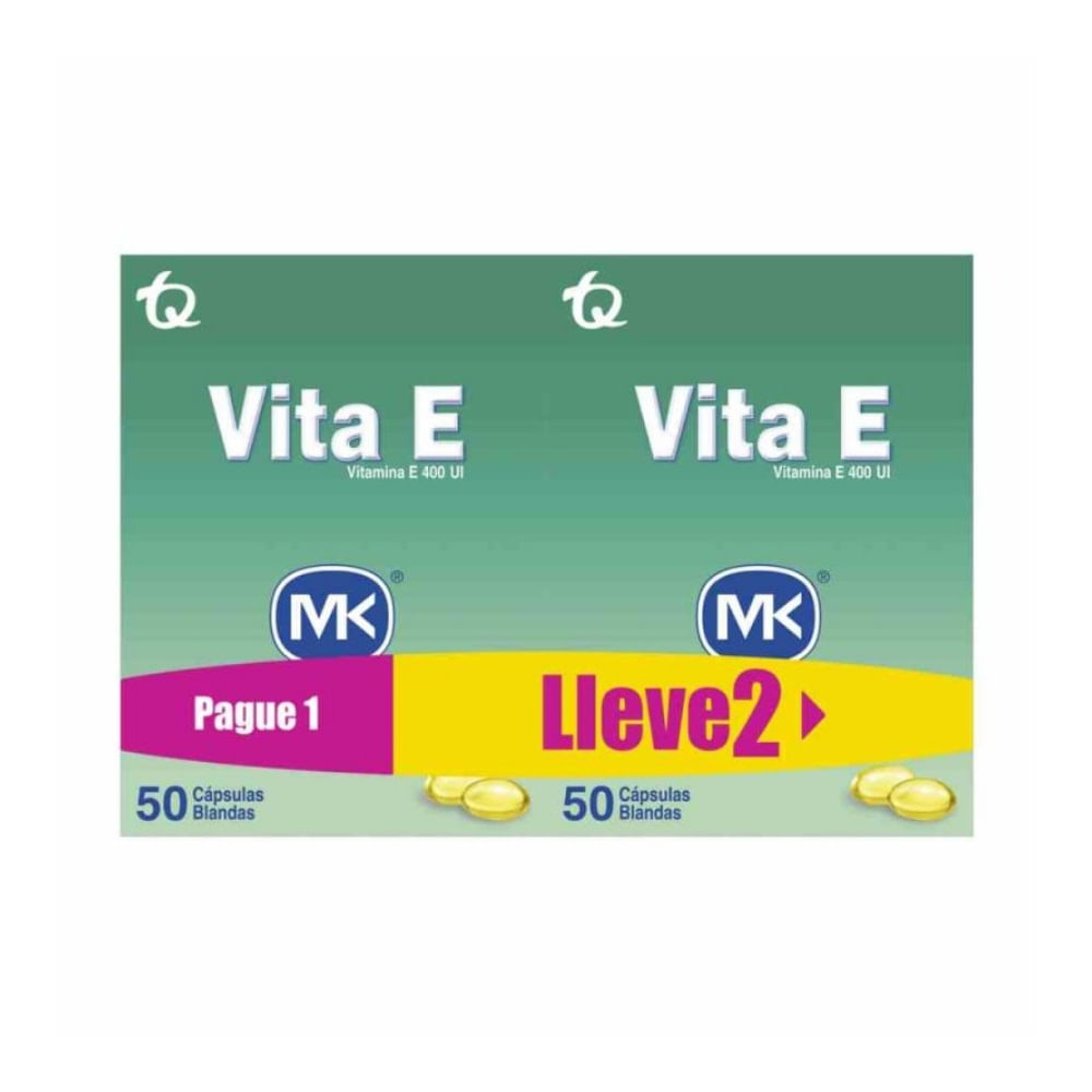 VITA E X 50 CAPSULAS 400 UI CAJA PAGUE 1 LLEVE 2