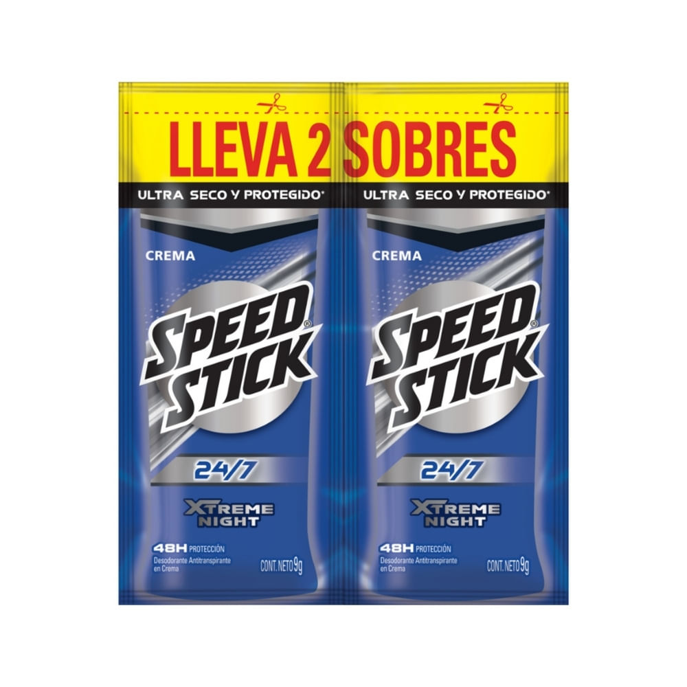 DESODORANTE CREMA SPEED STICK XTREM NIGHT DUO