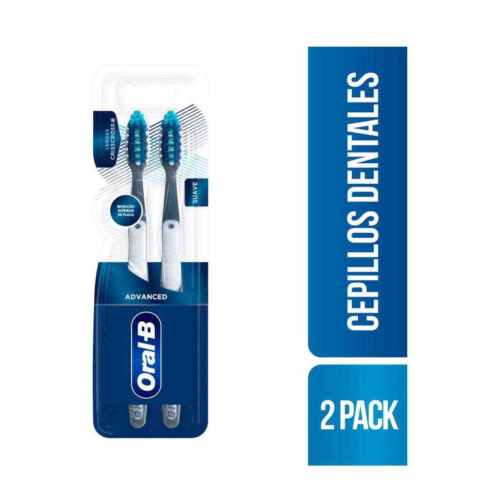 CEPILLO DENTAL ORAL B 7 BENEFICIOS X 2 UNDS
