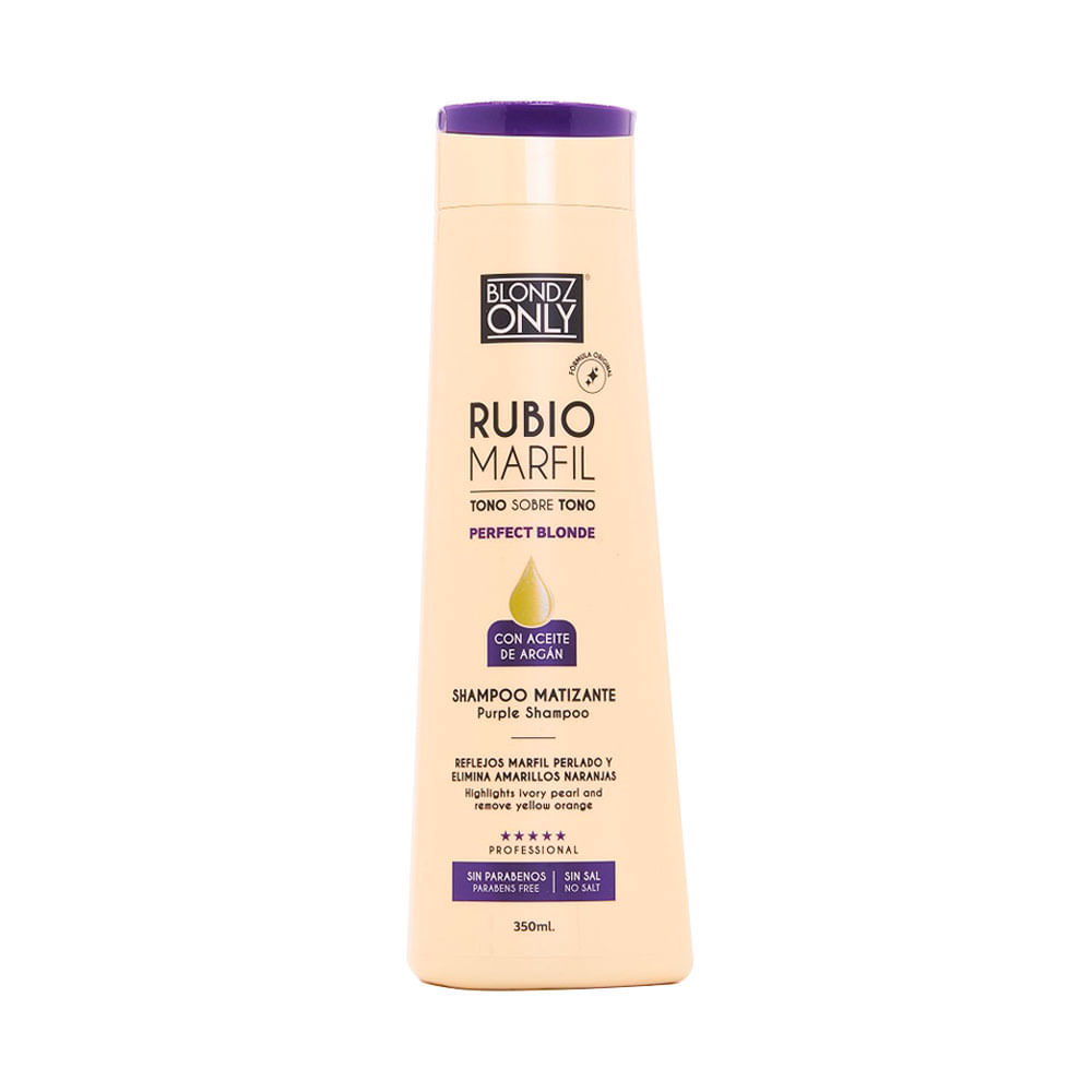 SHAMPOO BLONDZ ONLY MATIZ RUBIO MARFIL ARGAN POTE 350 ML