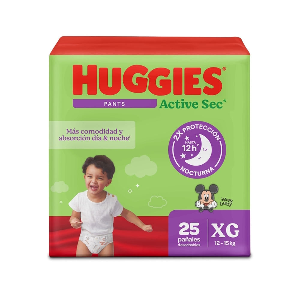 PAÑALES PANTALON HUGGIES ACTSEC ETP 4 BOLSA X 25 UNDS