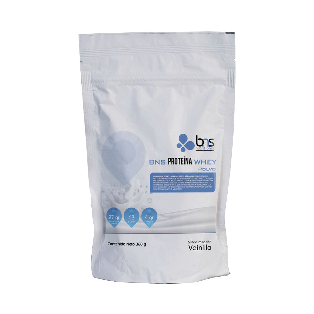 BNS PROTEINA WHEY AISLADA POLVO BOLSA 360 G