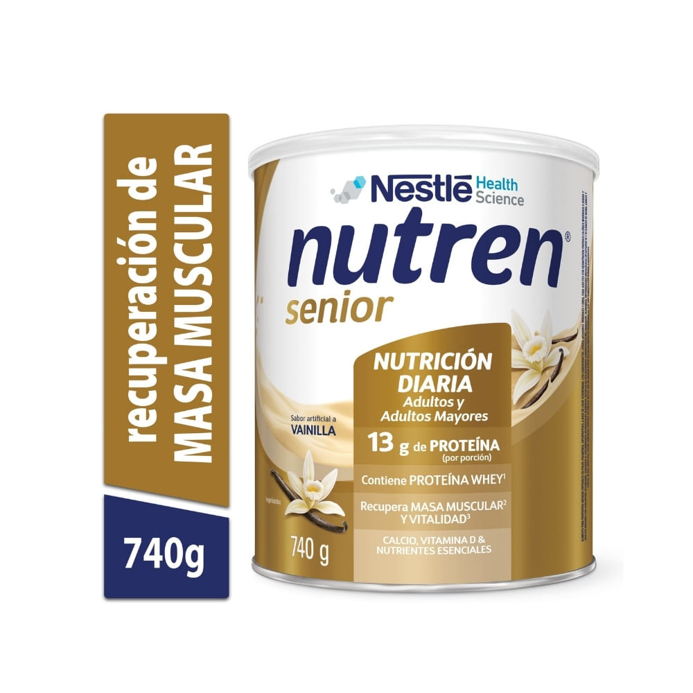 NUTREN SENIOR POLVO VAINILLA LATA 740 G