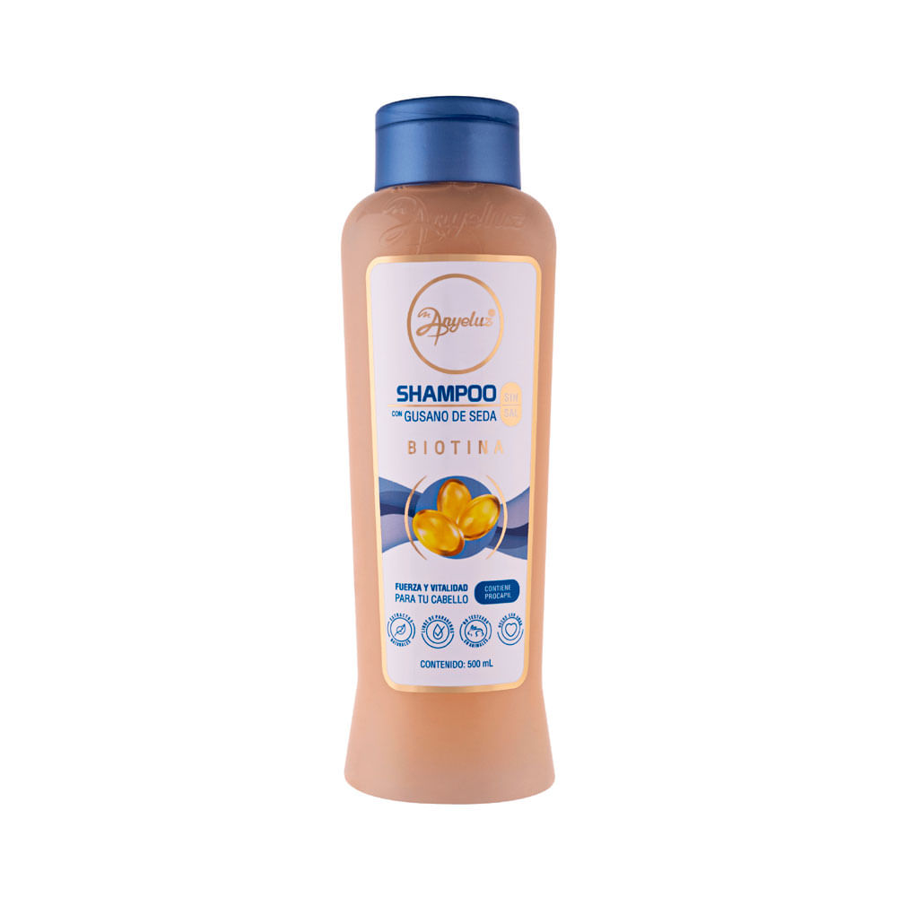 SHAMPOO ANYELUZ GUSANO SEDA FRASCO 500 ML