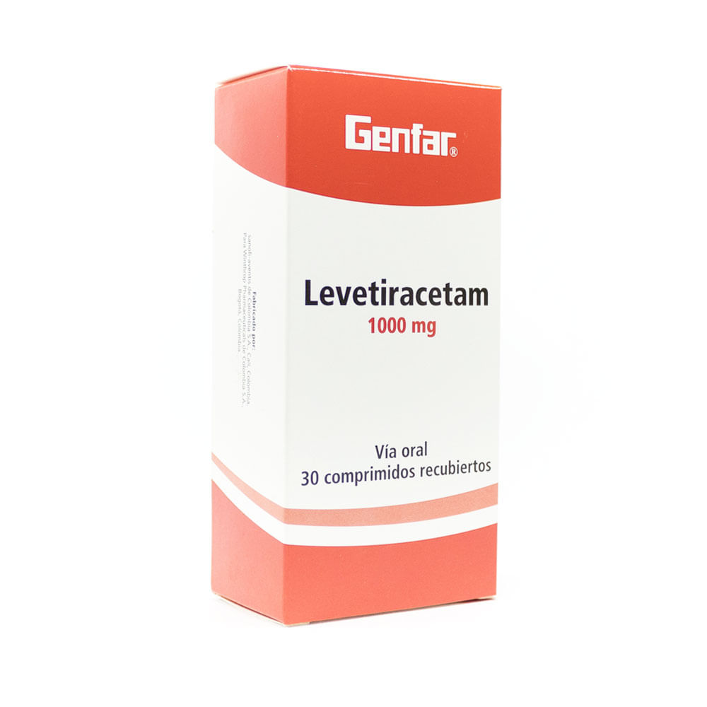 LEVETIRACETAM GENFAR (RG) TABLETAS 1000 MG