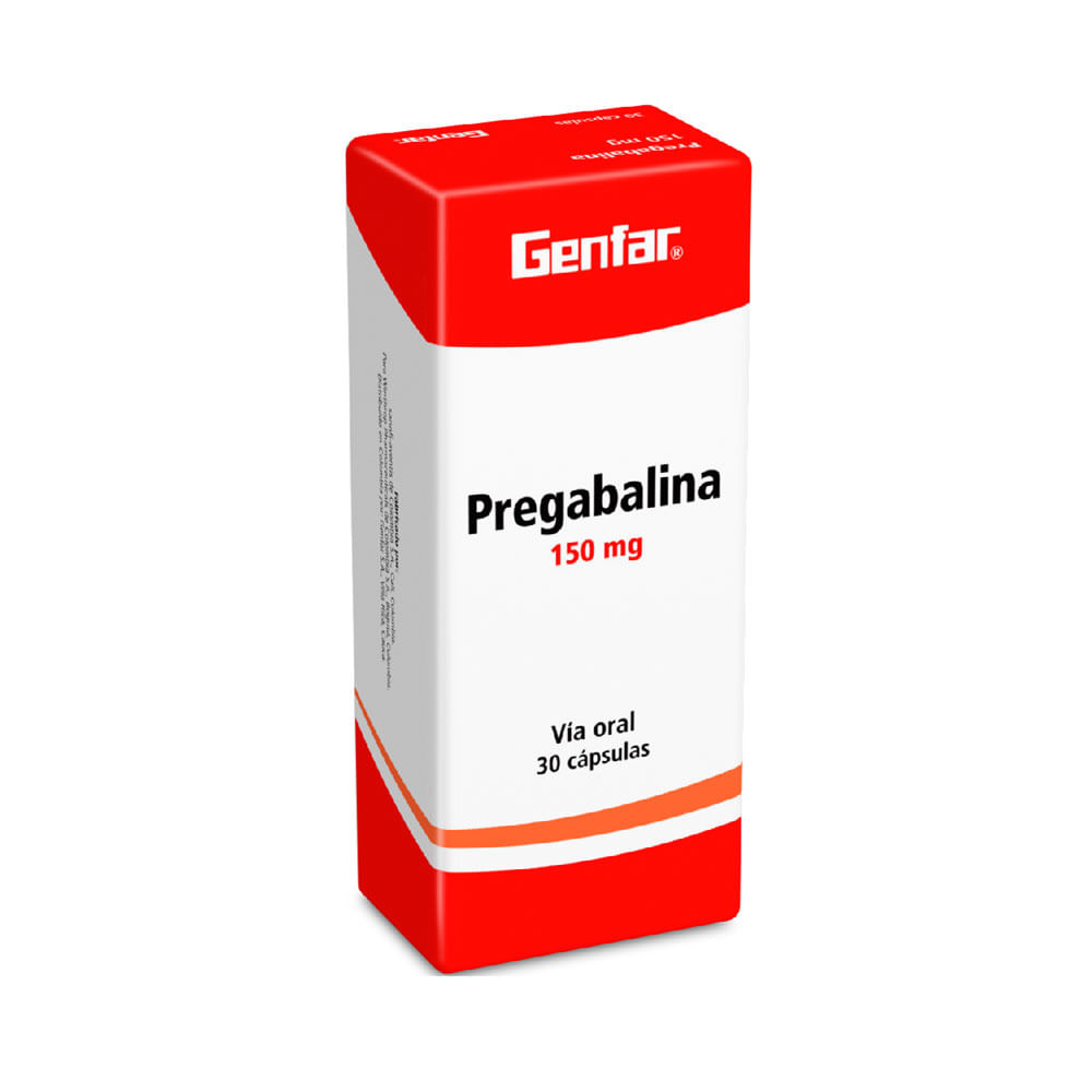 PREGABALINA GENFAR (RG) CAPSULAS 150 MG