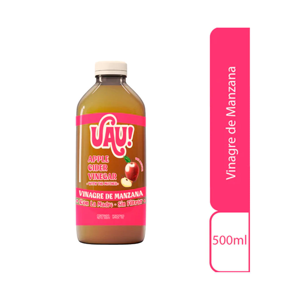 UAU VINAGRE MANZANA FRASCO 500 ML