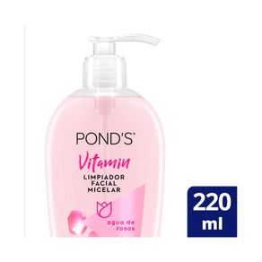 AGUA ROSAS PONDS LIMPIEZA FACI FRASCO 220 ML