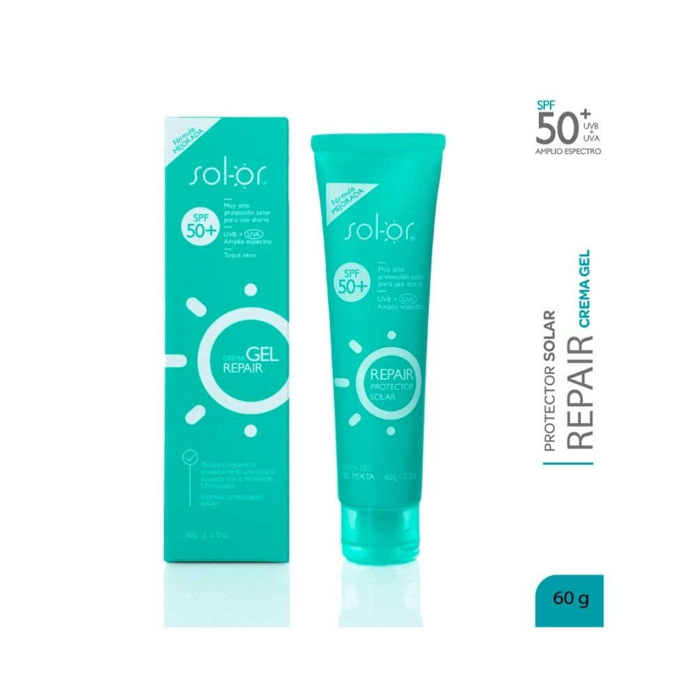SOLOR REPAIR PROTECTOR SOLAR SPF 50+ TUBO 60 ML