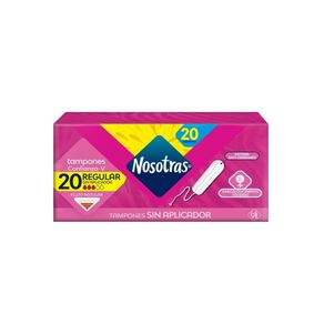 TAMPONES NOSOTRAS SIN APLICADOR REGULAR