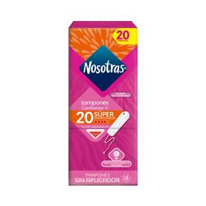 TAMPONES NOSOTRAS SIN APLICADOR SUPER