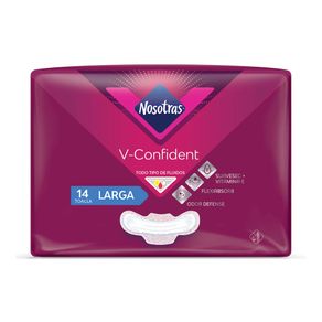 TOALLAS NOSOTRAS V CONFIDENT LARGA BOLSA X 14 UNDS