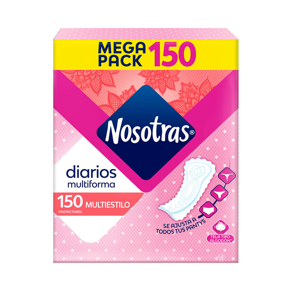 PROTECTORES NOSOTRAS MULTIESTILO CAJA X 150 UNDS