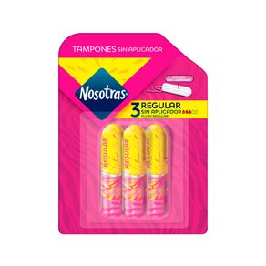 TAMPONES NOSOTRAS SIN APLICADOR REGULAR