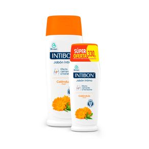 JABON INTIMO INTIBON CALENDULA FRASCO 210G +120G