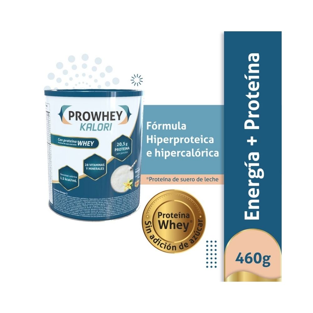 PROWHEY POLVO KALORI VAINILLA CARAMELO LATA 460 G