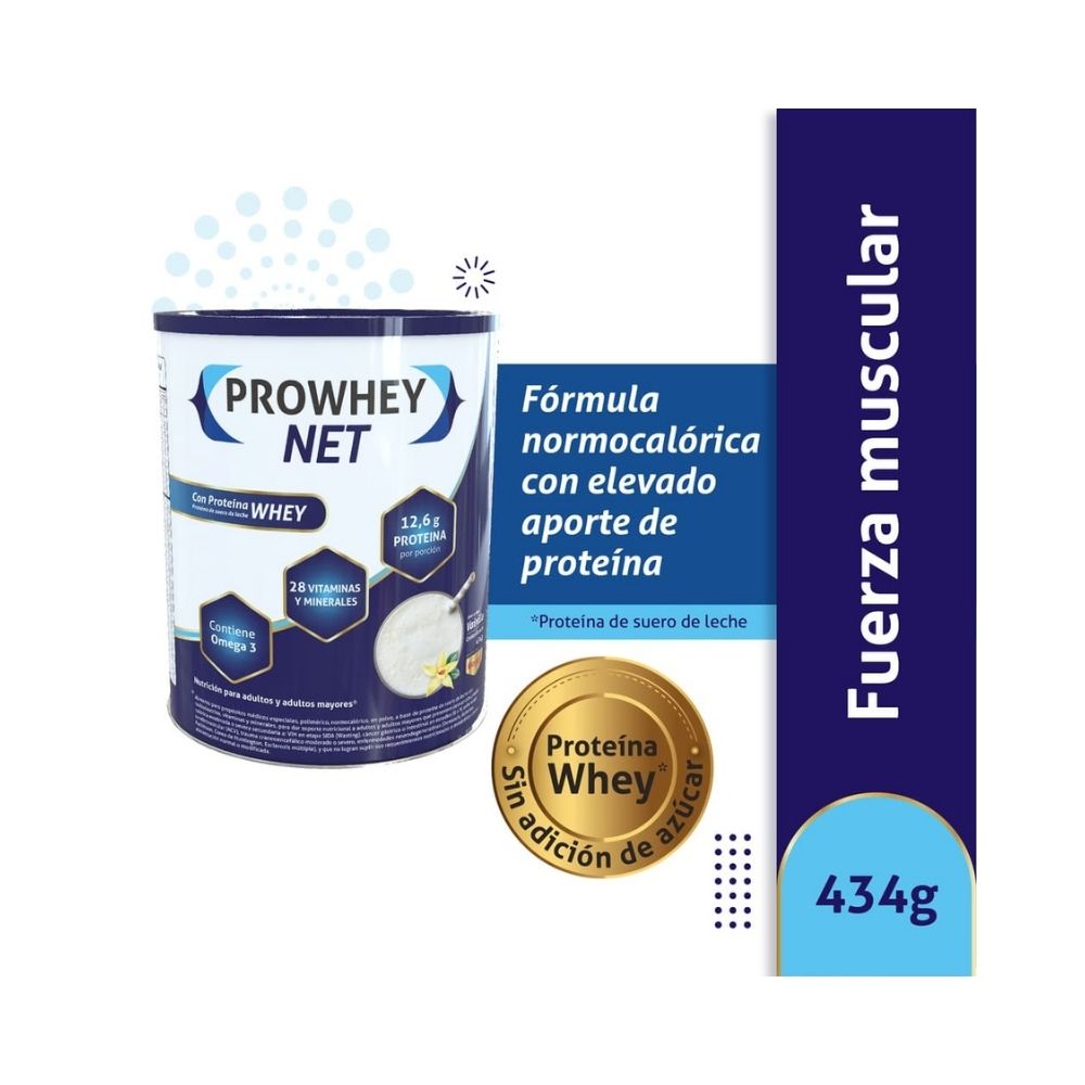 PROWHEY NET VAINILLA LATA 434 G