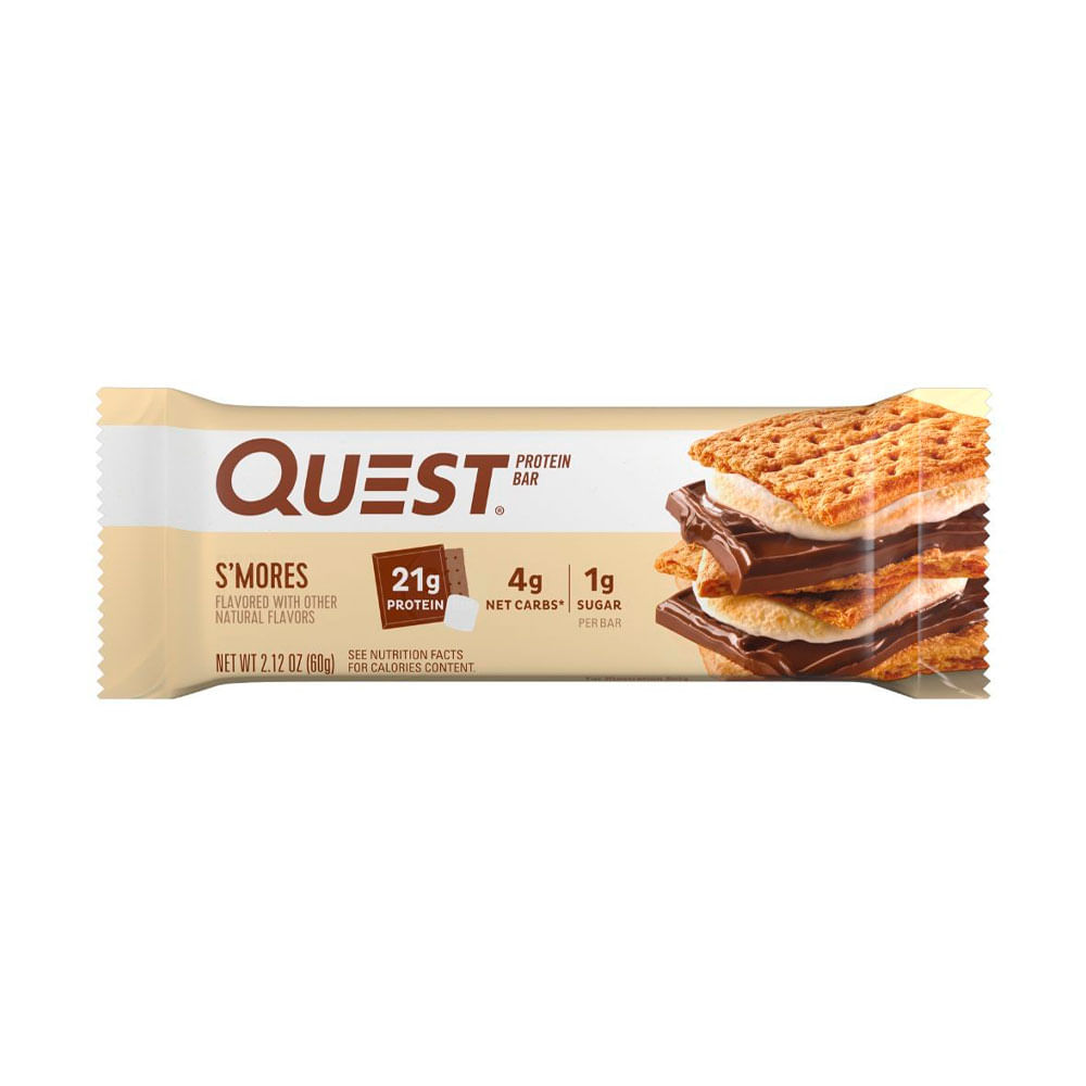 QUEST BARRA DE PROTEINA S`MORES BOLSA 60 G