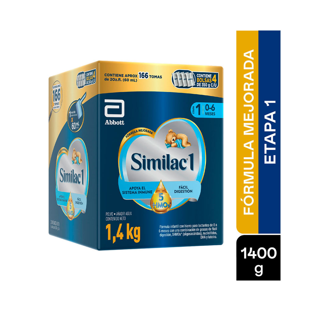 SIMILAC ETAPA 1  5HMOS POLVO CAJA 1400 G