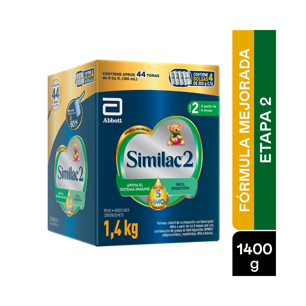 SIMILAC ETAPA 2  5HMOS LECHE CAJA 1400 G