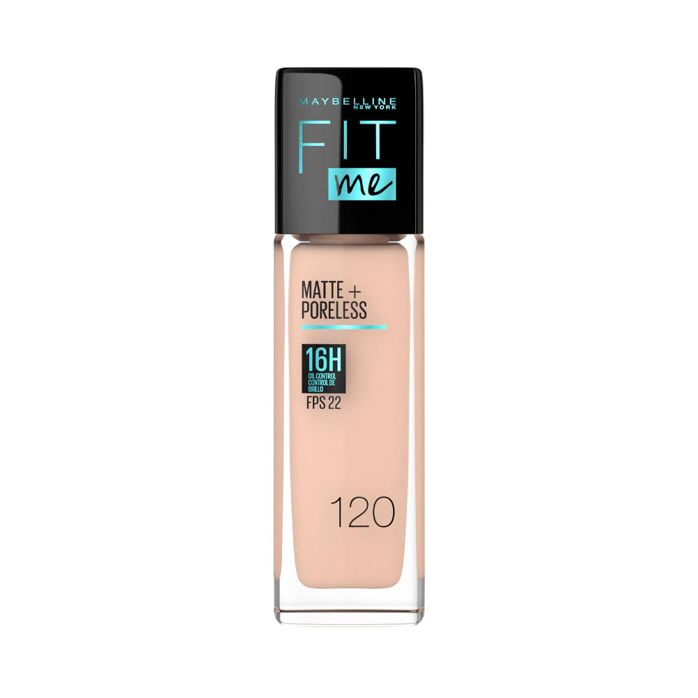 BASE LIQUIDA MAYBELLINE FIT ME MATTE 120 CLASSIC IVORY FRASCO 30 ML