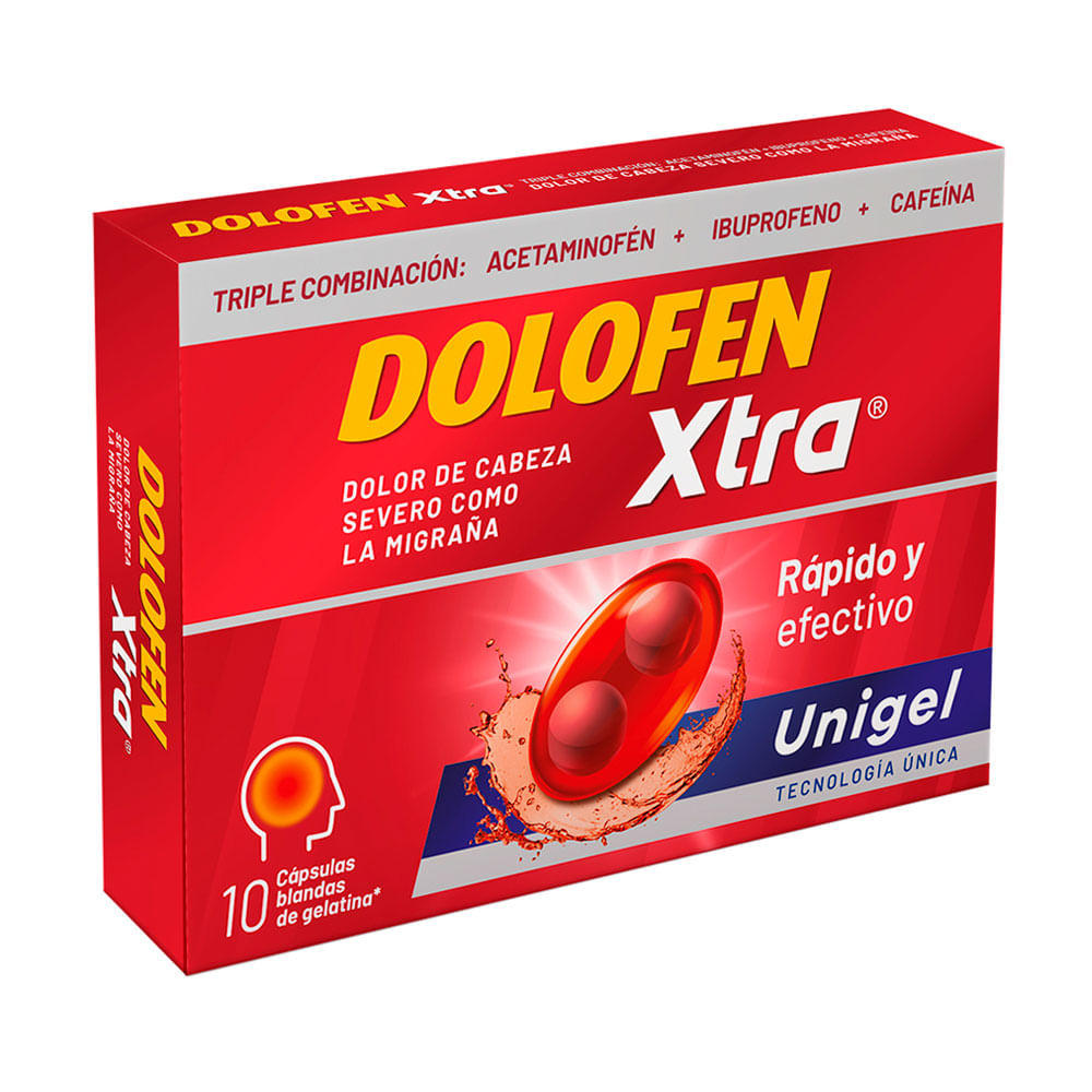 DOLOFEN XTRA CAPSULA BLANDA UNIGEL 250/400/65 MG