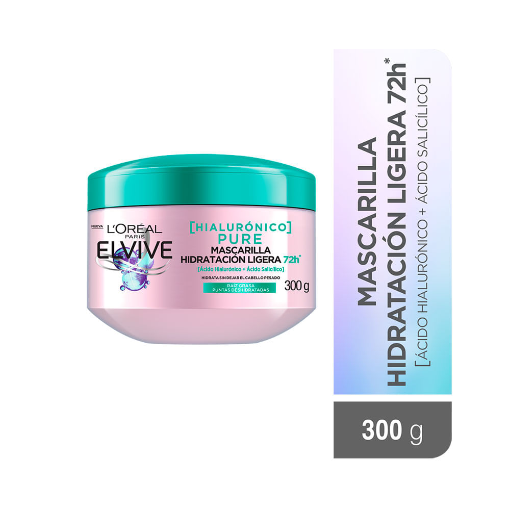 TRATAMIENTO CAPILAR ELVIVE HA PURE FRASCO 300 G
