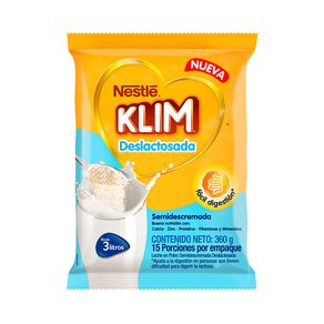 KLIM DESLACTOSADA POLVO BOLSA 360 G