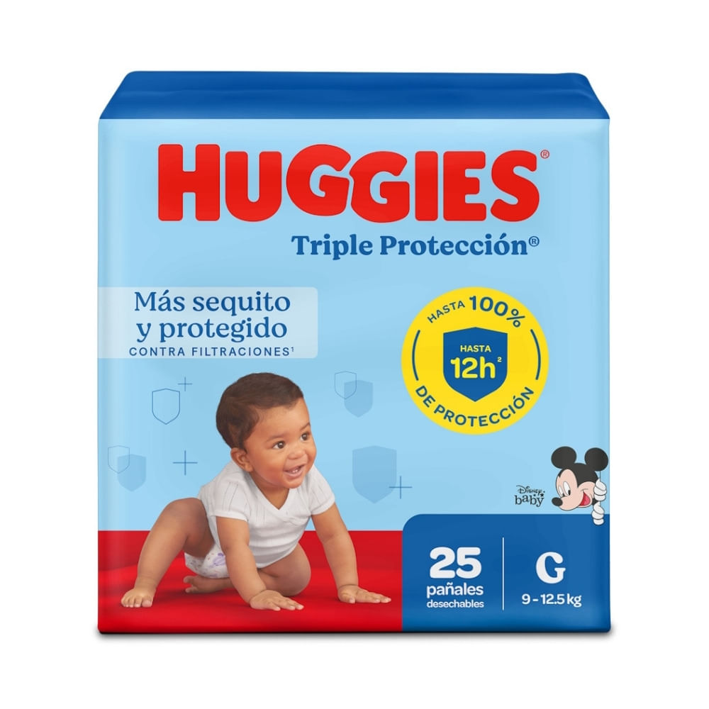 PAÑALES  HUGGIES TRIPLE PROTECCIÓN G