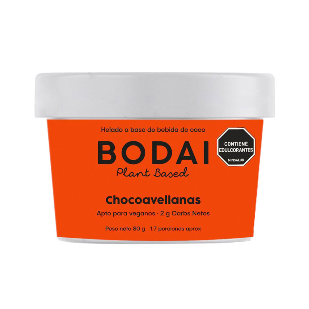 BODAI HELADO CHOCO AVELLANA POTE 80 G
