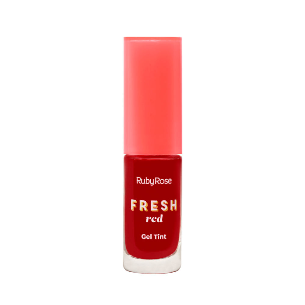 GEL TINTA DE LABIOS RUBY ROSE FRESH RED TUBO X 1 UND