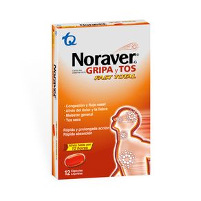 NORAVER GRIPA FAST TOTAL CAPSULAS BLANDAS