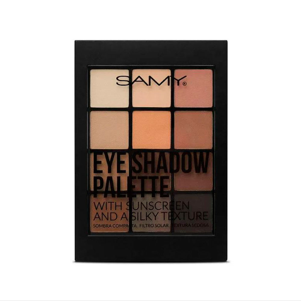 SOMBRA COMPACTA PALETA X 12 COLORES SAMY 9.5 G #01 ASWAN