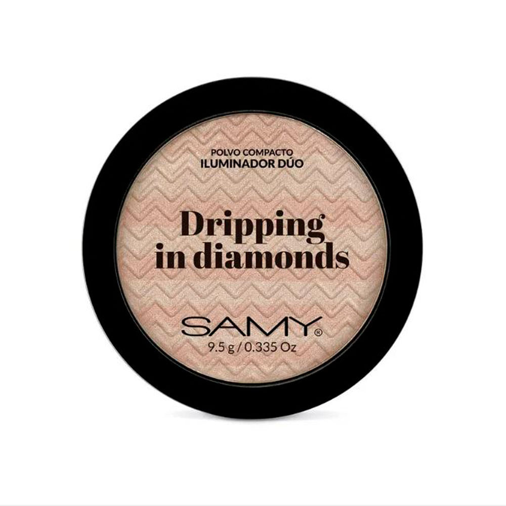 POLVO COMPACTO ILUMINADOR  SAMY 9.5 G. DRIPPING IN DIAMONDS