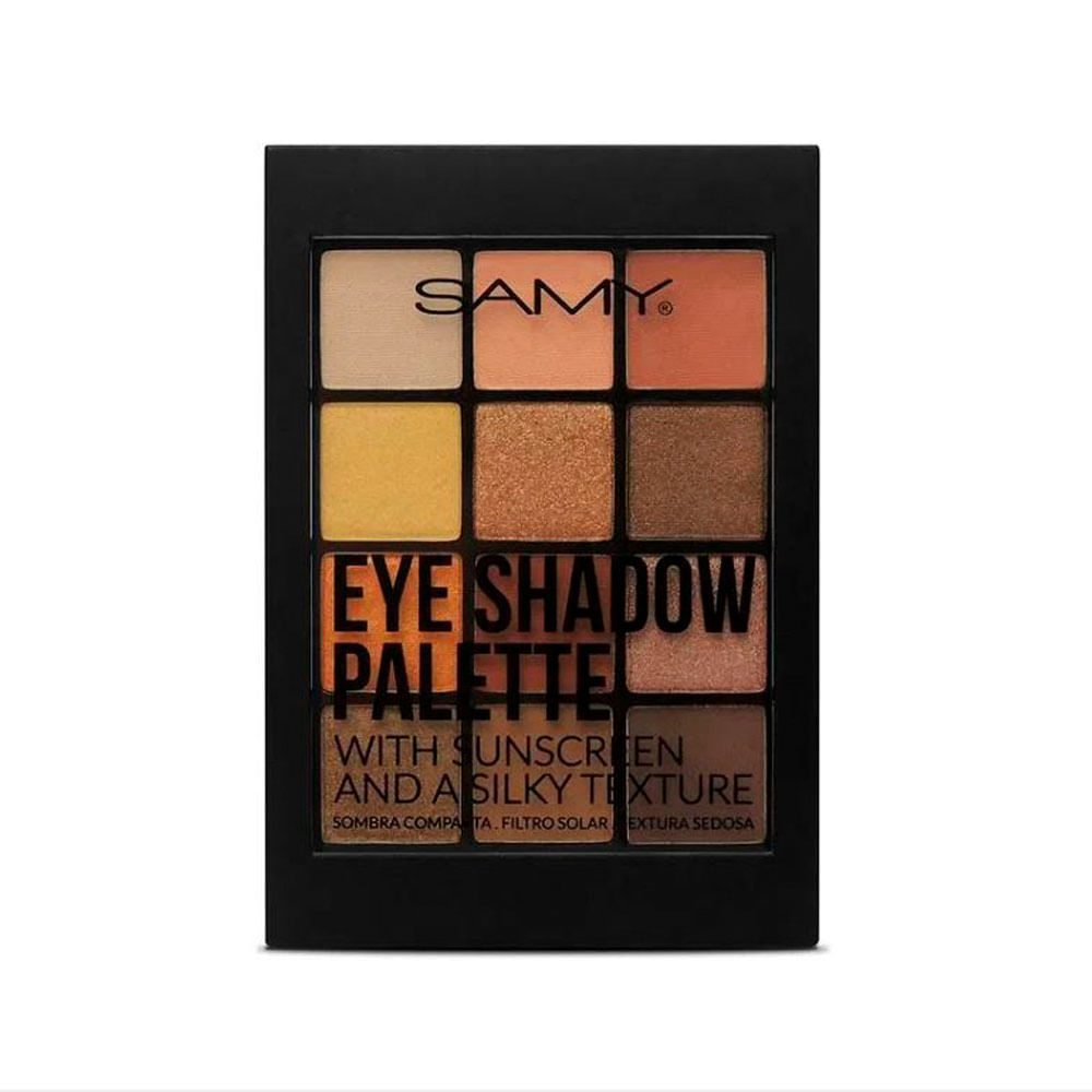 SOMBRA COMPACTA PALETA X 12 COLORES SAMY 9.5 G #04 MAASAI