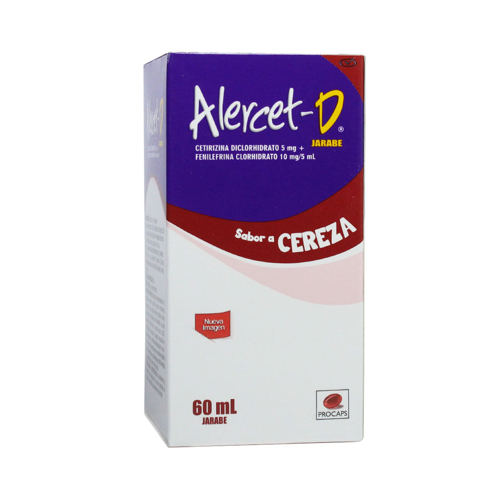 ALERCET-D JARABE CEREZA FRASCO 60 ML