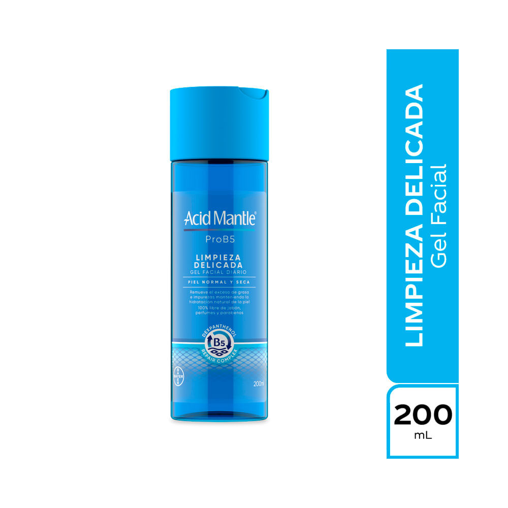 ACID-MANTLE PRO B5 LIMPIADOR FACIAL GEL FRASCO 200 ML